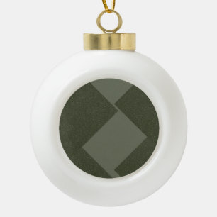 Moss Green Minimalist Ornement de vacances