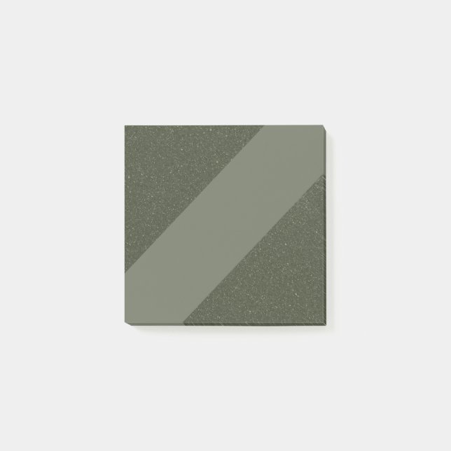 Moss Green Modern Custom Sticknotes Post-it Klebezettel (Vorderseite)