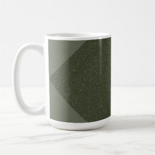 Moss Green Moderne Bruit Motif Mug