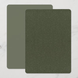 Moss Green Noise Flat Save the Date - individuell 