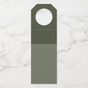 Moss Green Noise-Over-Matte-Flasche - Anpassen Flaschenanhänger