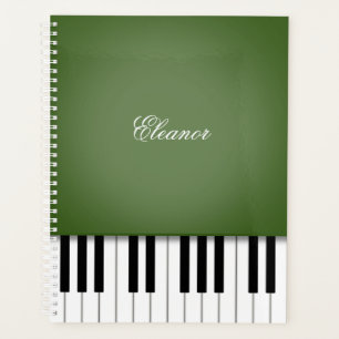 Moss Green Piano Music Tastatur individuell angepa Planer