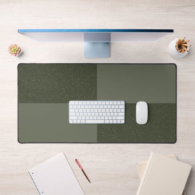 Moss Green Schachbrett Texture Desk Mat - individu Schreibtischunterlage (Büro 1)