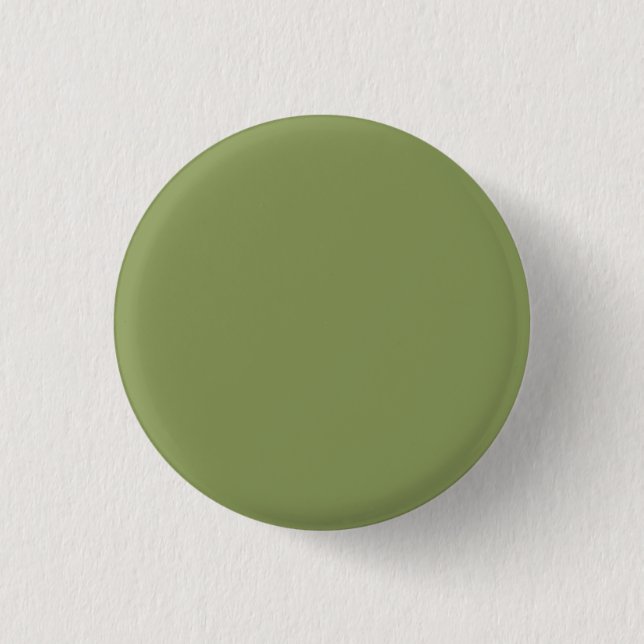 Moss Green Solid Color Button (Vorderseite)
