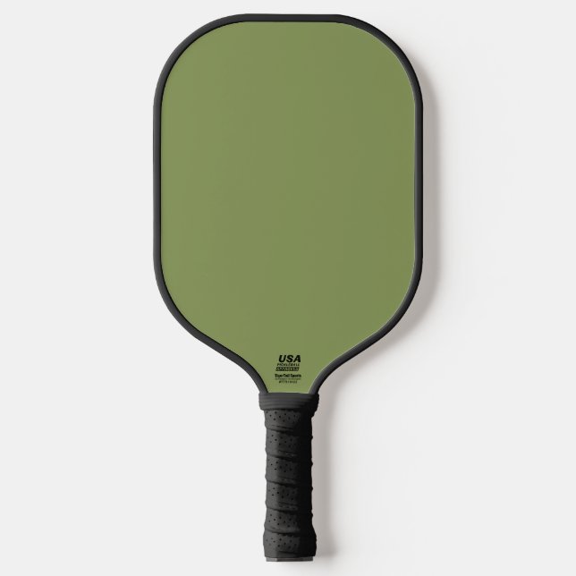 Moss Green Solid Color Pickleball Schläger (Vorderseite)