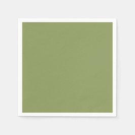 Moss Green Solid Color Serviette