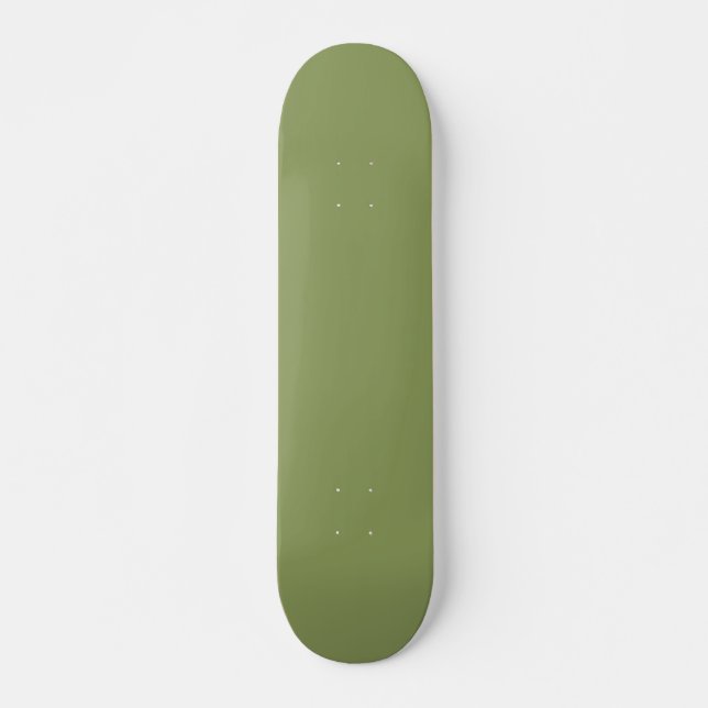 Moss Green Solid Color Skateboard (Vorne)
