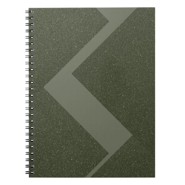 Moss Green Spiral Foto Notebook Notizblock (Vorderseite)