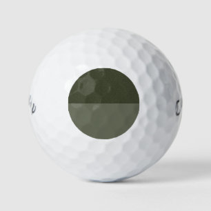 Moss Green Split Design Golf Ball - individuell ei