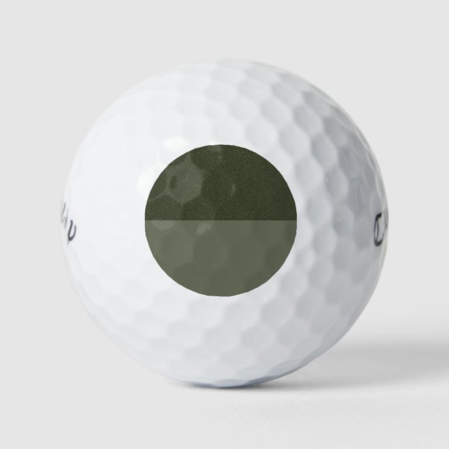 Moss Green Split Design Golf Ball - individuell ei (Vorderseite)