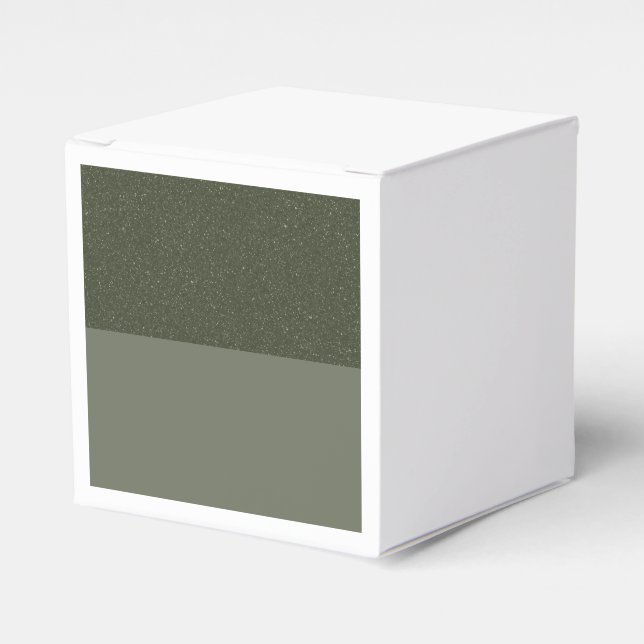 Moss Green Split Gevor Box Design - Anpassbar Geschenkschachtel (Vorderseite)
