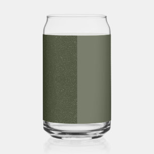 Moss Green Split Glass Dose - Glitzer & Matte Dosenglas