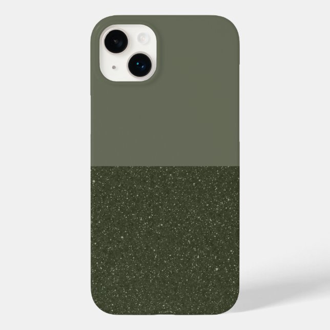Moss Green Split iPhone 14 Plus Fall - Anpassen Case-Mate iPhone 14 Plus Hülle (Rückseite)