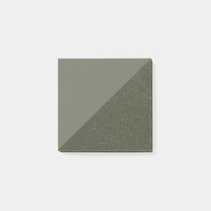 Moss Green Split Pattern Sticky Post-It Notes Klebezettel