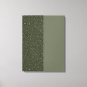 Moss Green Split Textur Stretched Canvas Print Leinwanddruck