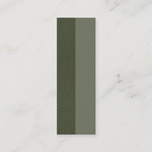 Moss Green Split Texture Business Card - Anpassen Telefonnummerkarte (Vorderseite)