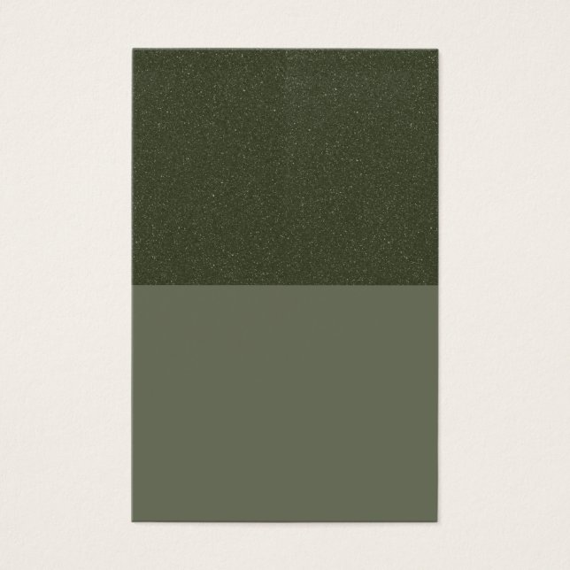 Moss Green Split-Texture-Visitenkarte - Anpassen (Vorderseite)