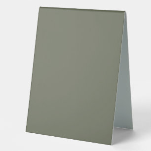 Moss Green Table Zent Sign - Anpassbar Tischaufsteller