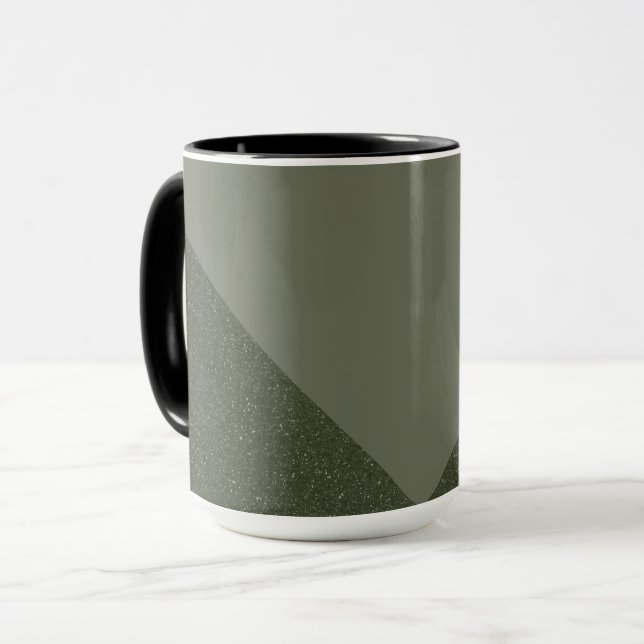 Moss Green + Textile Coffee Tasse (Vorderseite Links)