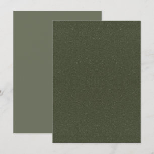 Moss Green Texture Enclosure Card - Anpassbar Begleitkarte
