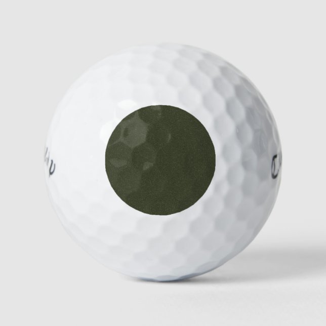 Moss Green Texture Golf Ball - Custom Print (Vorderseite)