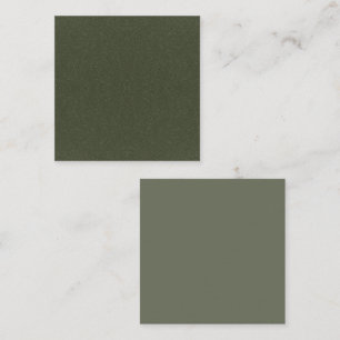Moss Green Textured & Solid Reference Card - Custo Empfehlungskarte