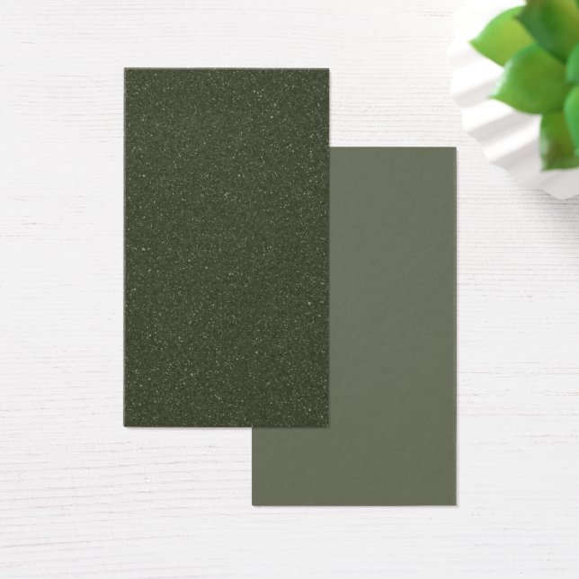 Moss Green Textured Visitenkarte (Schreibtisch)