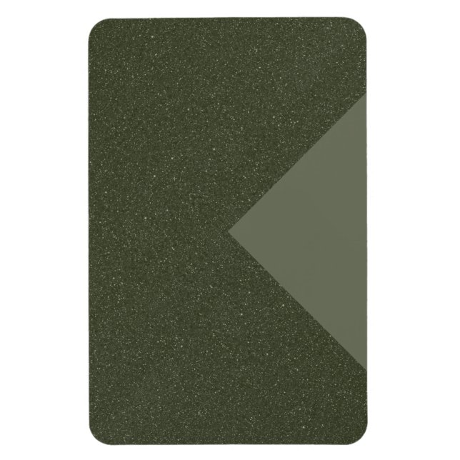Moss Green Triangle Accent Magnet - Anpassbar (Vertikal)