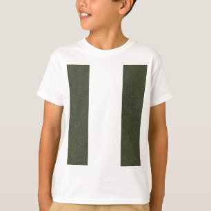 Moss Green Twin Stripe Kids T - Shirt