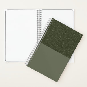 Moss Green Two-Tone Custom Sketchbook Notizbuch