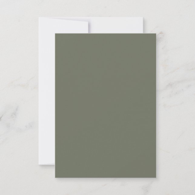 Moss Green UAWG Response Card RSVP Karte (Vorderseite)