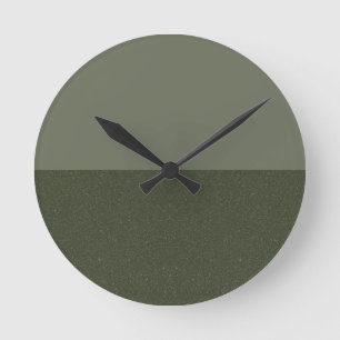 Moss Green Zwei-Tone-Wall-Uhr - kundenspezifischer Runde Wanduhr