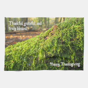 Moss in Golden Sunshine - Kundenspezifischer Ernte Geschirrtuch