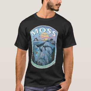 Moss Landing California Monterey Herz der Bucht T-Shirt