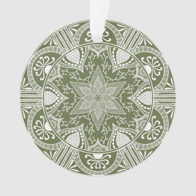 Moss Mandala Ornament (Vorderseite)