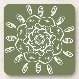 Moss Mandala Untersetzer