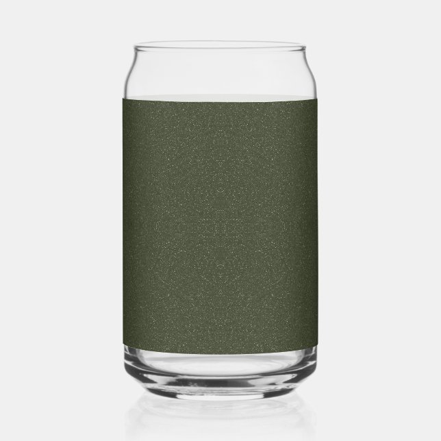 Moss Parties scintillant verte personnalisée Verre (Recto)