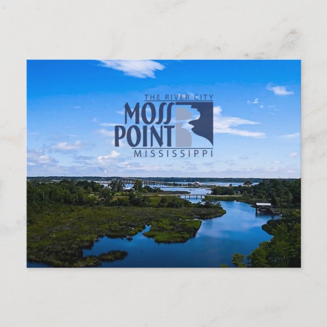 Moss Point, MS Postkarte (Vorderseite)