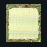 Moss Rust Age Grunge Old Camouflage Textur Notizblock<br><div class="desc">Camouflage Ihr Leben mit diesem einzigartigen Notizblock, das ein Imitat rostetes Eisen / Moosy Textur auf einem Hintergrund, gemacht, um sehr alt und mottles. Es ist eine grunzige, antike, abgenutzte Hintergrundtextur, hinter einem gefalteten gelben Notizbuch-Bild. Passen Sie Ihren eigenen Text an oder verließ Sie leer, damit Sie ihn schreiben können....</div>