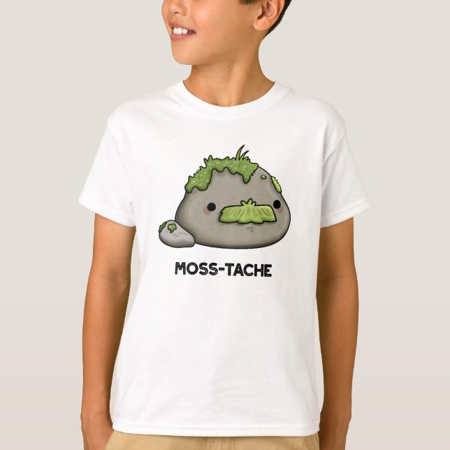 Moss tache Funny Mustache Pun T-Shirt (Vorderseite)