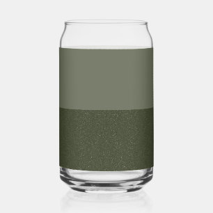 Moss Vert Deux Tons Boisson Personnalisé Verre Can