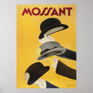 Mossant Hats Vintages Modeposter Poster