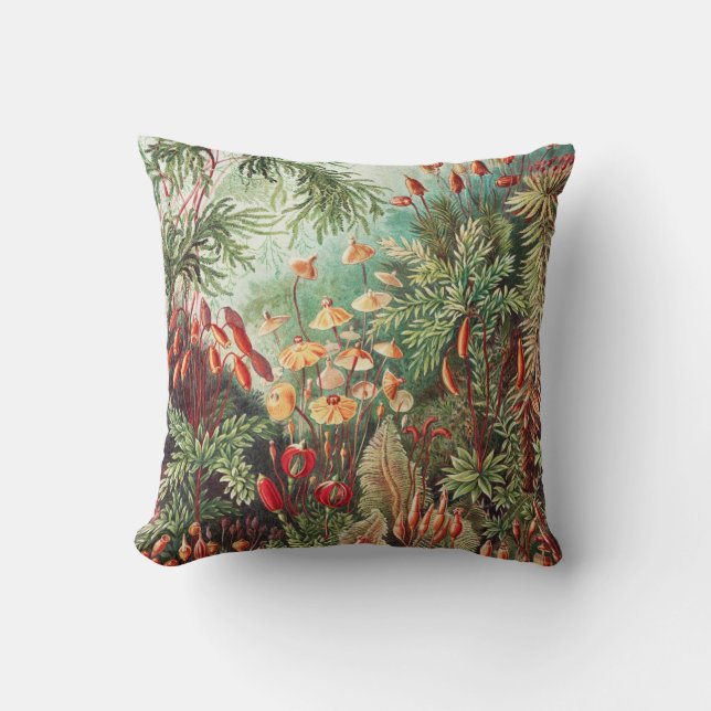 Mosses, Muscinae Laubmoose von Ernst Haeckel Kissen (Vorderseite)