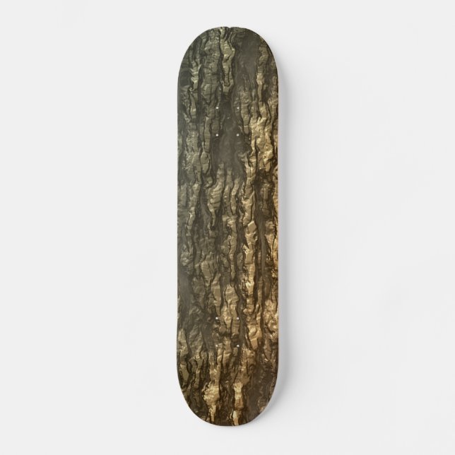 Mossy Bark Camouflage Skateboard (Vorderseite)