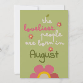 MOSSY BLOOM - Anniversaire Floral Invitation Card