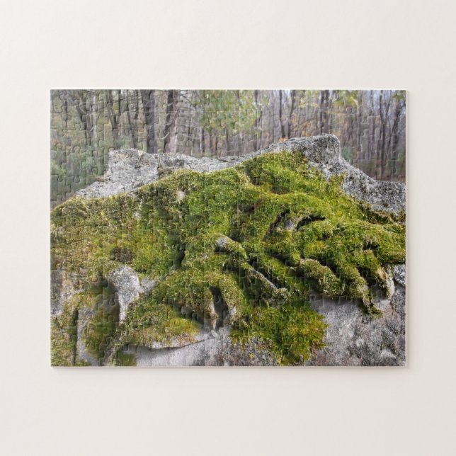 Mossy Broken Headstone (Horizontal)