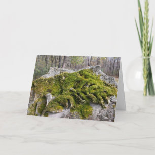Mossy Broken Headstone Karte