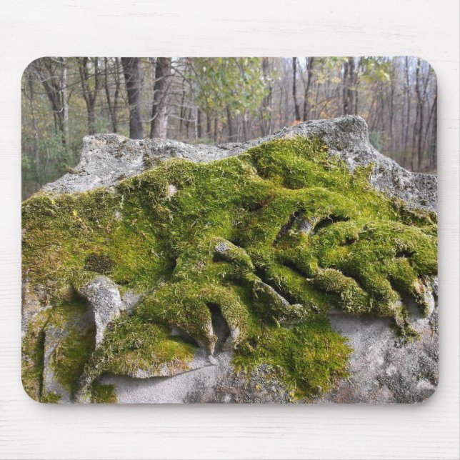 Mossy Broken Headstone Mousepad (Vorne)