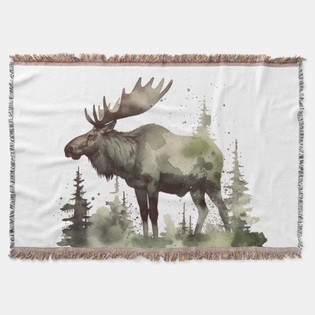 Mossy Moose Wildlife Portrait Decke (Vorderseite)