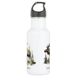Mossy Moose Wildlife Portrait, kundenspezifisch Edelstahlflasche